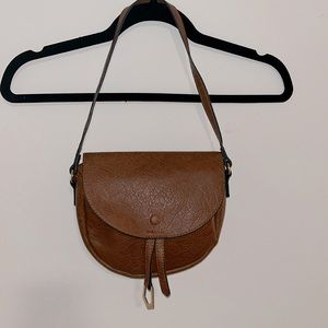 Faux Brown Leather Handbag